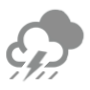 多雲時陰陣雨或雷雨